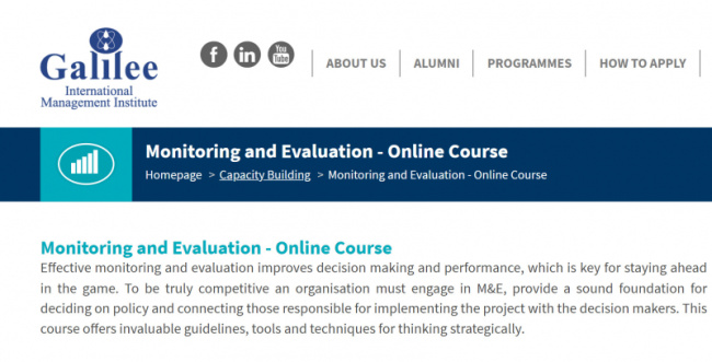 top best online monitoring and evaluation courses