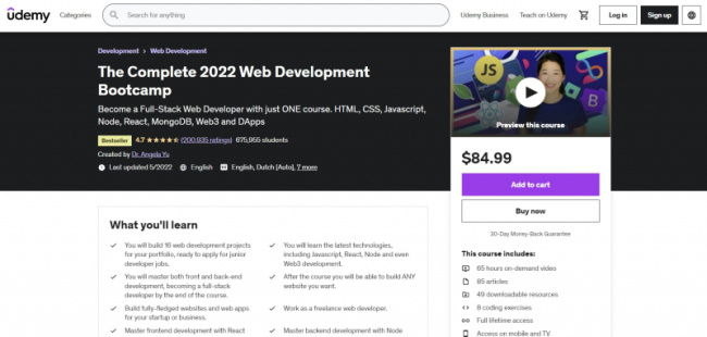 top best online web development tools courses