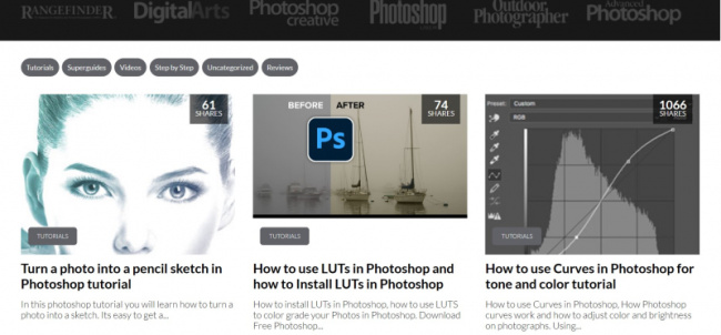 top best websites for learning photoshop