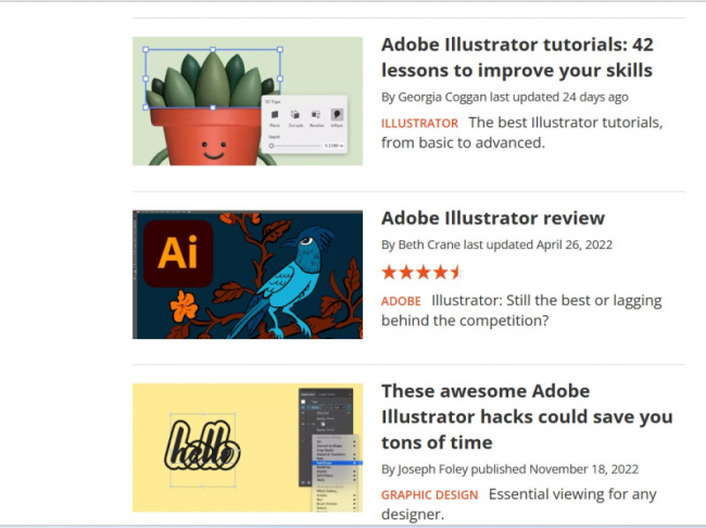 top best websites to get adobe illustrator tutorials