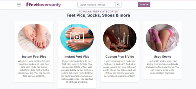 top best websites to sell feet pics