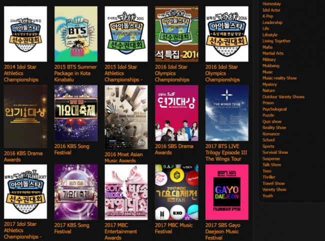 top best websites to watch korean variety shows