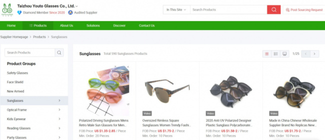 top largest sunglasses manufacturers in china